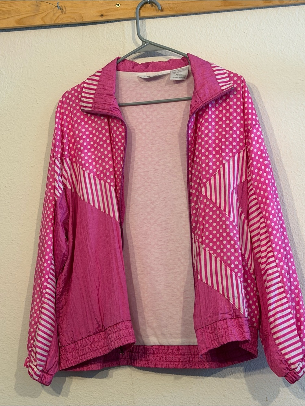 Pink Womens Lightweight Windbreaker Jacket
